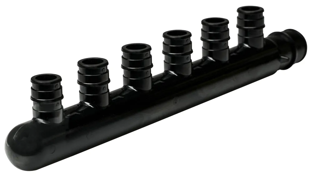 Sioux Chief 672WP0690 Multiport Tee 3/4 inches x Closed Trunk 1/2 inches F1960 6 Port Manifold