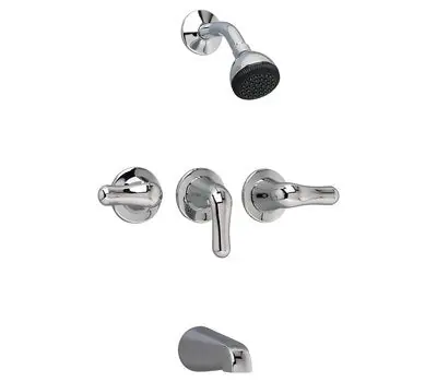 American 3375.502.002 Colony 3Handle T/S Bath/Shower Faucet