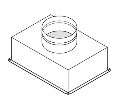 CROWN PRODUCTS 1780OS1068 10 x 6 to 8 in. Insulated Register Box