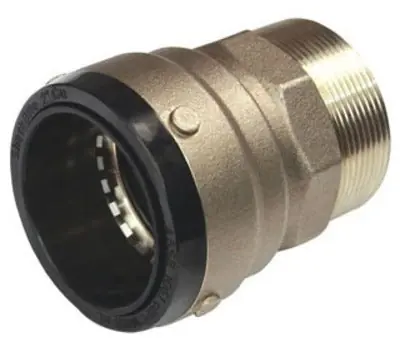CASH-ACME SB115450M 2 in. Push-to-Connect x Male Brass Adapter, Lead Free