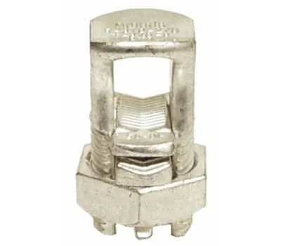 Morris 90414 Split Bolt Connector with Spacer, 4 to 4 AWG