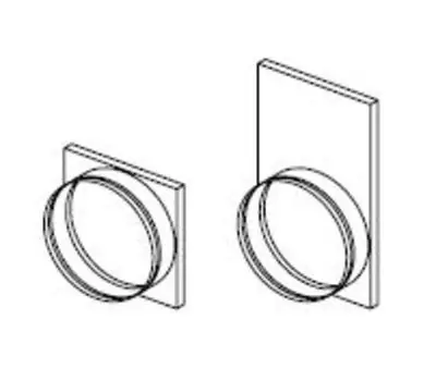 CROWN PRODUCTS 667142016 14-1/8 x 20-1/2 x 16 in. Square to Round Adapter