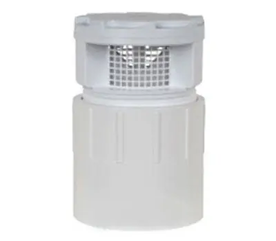 SIOUX CHIEF 250-696122A Turbovent 1-1/2 to 2 in. ABS Air Admittance Valve with Dual Fit Adapter and Ox Box Kit