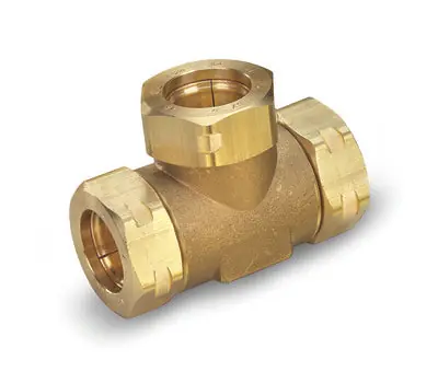 GASTITE XR3-11-8-8-6 3/4 x 1/2 x 1/2 in. Female Brass Reducing Tee