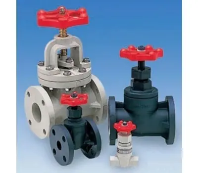 ASAHI 1266025 2-1/2 in. Flanged x Flanged Polypropylene Globe Valve