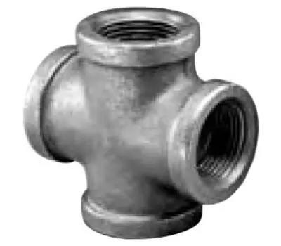 MATCO-NORCA ZMBCR08 Female Black Malleable Iron Cross 2 inches