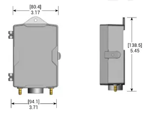 Johnson Controls DP140010U11D DPT Low Pressure 0 to 10 in. W.C. 0 VDC To 5 VDC