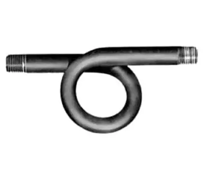 PASCO 1459 1/4 in. IPS Steel Straight Pigtail Syphon