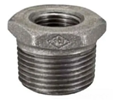 Matco-Norca ZMBBU0904 2-1/2 in. Male x 3/4 in. Female Class 150 Black Malleable Iron Hex Reducing Bushing