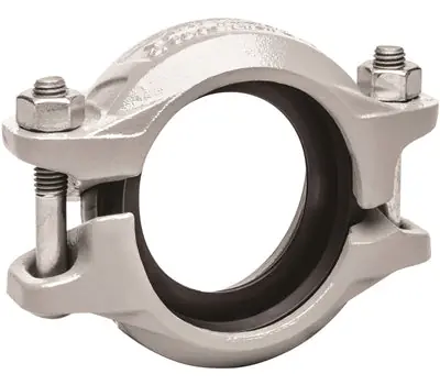 Victaulic L030107GE0 QuickVic 3 in Grooved Galvanized Ductile Iron Coupling with EPDM Grade EHP Gasket