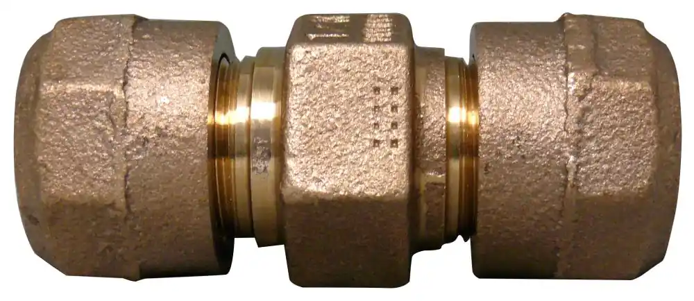CAMBRIDGE BRASS 119NL-H7H7 2 in. CB Comp x CB Comp Cast Brass Alloy C89833 Full Bore Coupling, Lead Free