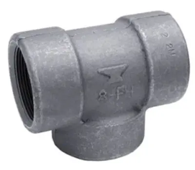 ANVIL 0361025604 2 in. Female Class 2000 Carbon Steel Tee