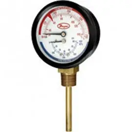Dwyer TRI-100-25E Tridicator Dual Scale Reading 0-100 PSI 0-700 Kpa