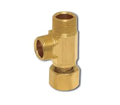 EZ-FLO 25881 3/8 X 3/8 X 1/4 in. Compression Stop Valve Outlet Adapter