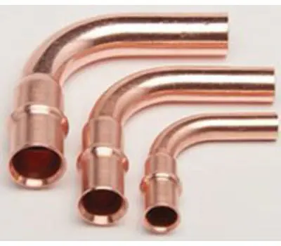 RAPID LOCKING SYSTEM 3501141400111 7/8 in. Press x Sweat Copper 90-degree Street Elbow