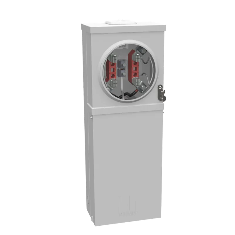 Milbank U5101-XL-100MB-11GR Ringless Meter Socket 1-100 Ampere Main Breaker