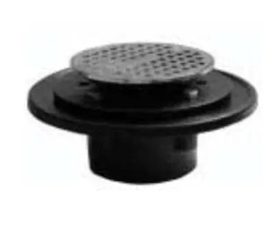 PASCO 60203SQ 2 in. IPS Chrome-Plated Cast Iron Shower and Floor Drain
