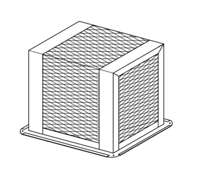 CROWN PRODUCTS 1292FL1406 REGISTER BX W/FLG 14 x 6 in.