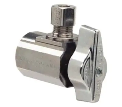 Brasscraft KTR07C 1/2 x 1/4 in. FIP x Compression Quarter Turn Angle Stop