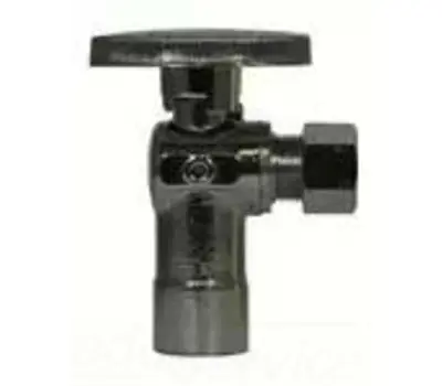 A Y McDonald 72082S 1/2 In Sweat x 3/8 In Comp Brass Angle Supply Stop Valve Lead Free