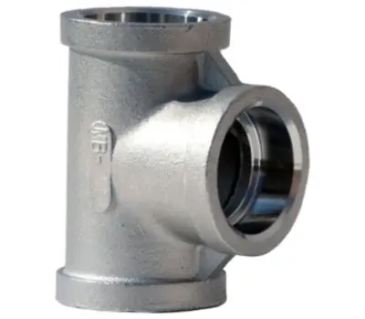 LEGEND VALVE 09230 3 in. Welded x Welded 304L Stainless Steel Welded Tee Schedule 80