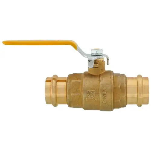 EVERFLOW 310R001 1 in. Press x Press Forged Brass Full Port Ball Valve with Lever Handle