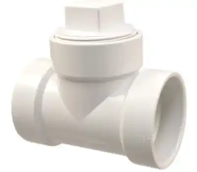 NIBCO 4814 2 in. Hub x Hub x Cleanout with Plug PVC Test Tee
