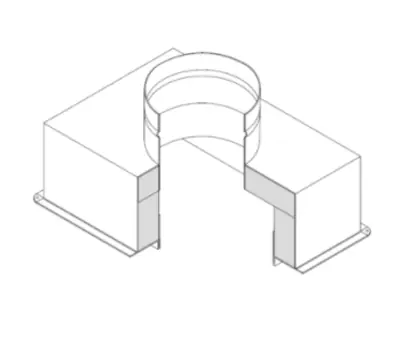 CROWN PRODUCTS 1580120608 12 x 6 to 8 in. Galvanized 30 gauge Steel Insulated Register Box