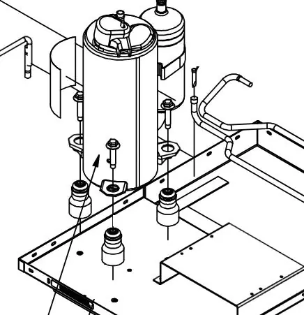 Friedrich 61717191 Replacement Compressor Kit 62200512 Large Chassis 24K RTP and RTQ VTACs