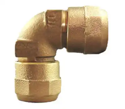 CAMBRIDGE BRASS 105NL-H7H7 2 in. Comp x Comp 90-Degree Bend Elbow Coupling Lead Free