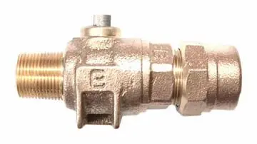 Cambridge Brass 301NL-M4H4 1 in. Male x CB Comp Cast Brass Ball Style Corporation Main Stop Lead Free
