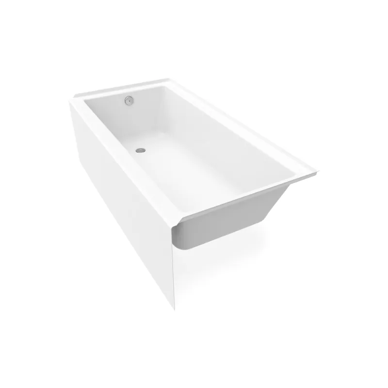 MAAX 105735-000-001-001 Rubix 6632 Acrylic Alcove Left-Hand Drain Bathtub