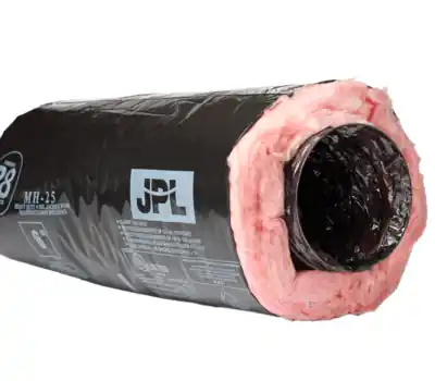 J P LAMBORN MH25-10 10 in. x 25 ft. R4.2 Black Polyester Flexible Air Duct