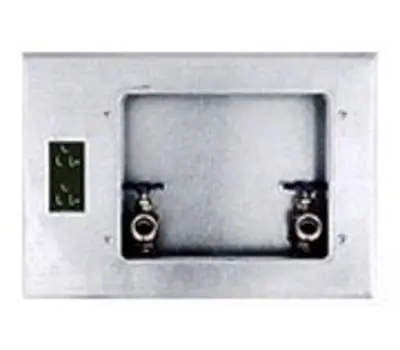 IPS CORPORATION 82033 BE200 2 WMOB 1/2 in. Male/Sweat Galvanized Steel 1-1/2 in. Washing Machine Outlet Box with Duplex Receptacle