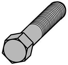 ANVIL 2400250144 3/8 x 1 in. Hex Head Cap Screw