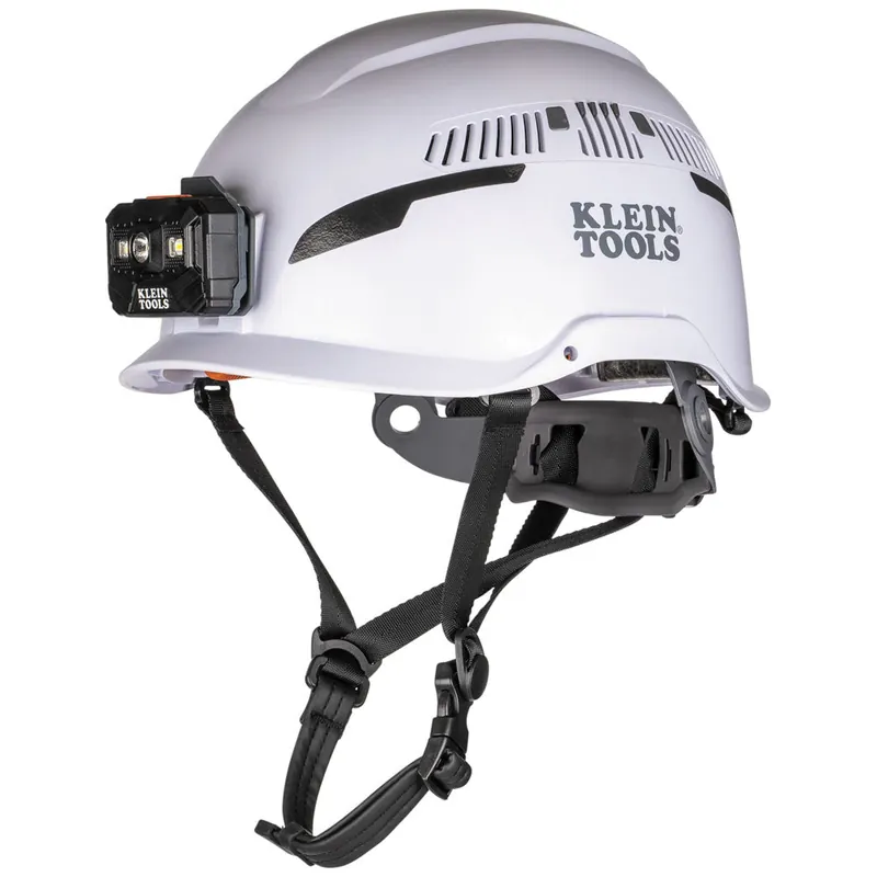Klein Tools 60526 Safety Helmet Type 2 Vented Class C with Rechargeable Headlamp