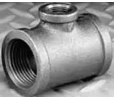 MATCO-NORCA MBTR1004 3 x 3 x 3/4 in. Female Black Malleable Iron Reducing Tee