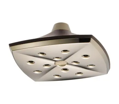 Brizo 81385-PNCO Charlotte 2.5 GPM Single-Function Square Raincan Showerhead
