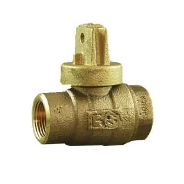 Cambridge Brass 202NL-F4F4 1 in. Female Cast Brass Full Port Ball Style Curb Stop Lead Free