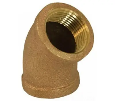 JONES STEPHENS B74044 1/2 in. Female Bronze 45-Degree Elbow