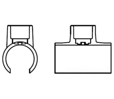 SPEARS 463-015 1-1/2 Slip PVC Snap-On Saddle