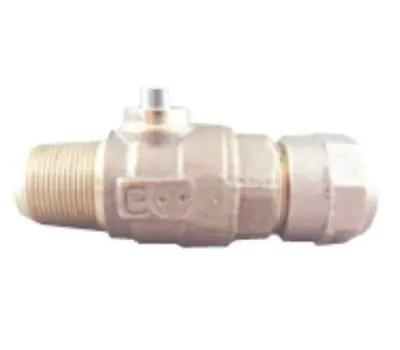 Cambridge Brass 301NL-A6H6 1-1/2 in. AWWA/CC x CB Comp Cast Brass Alloy Ball Style Corporation Main Stop Lead Free