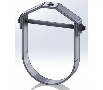 EMPIRE INDUSTRIES 11G0700 7 in. Electro-Galvanized Steel Adjustable Clevis Hanger