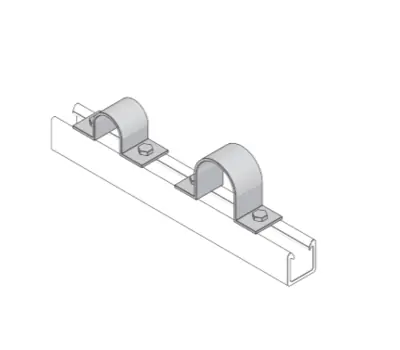Power PS200EH-10 Channel 1-5/8 x 1-5/8 in. x 10 ft. 12 Gauge Steel