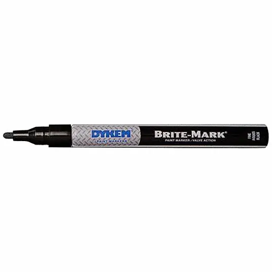 Dykem 41003 Brite-Mark Black Fine Marking Pen