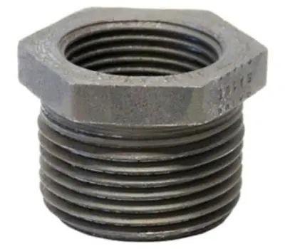 Anvil 0361336506 4 in. Male x 3 in. Female Black Forged Steel Hex Reducing Bushing