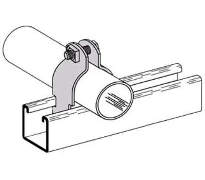 EATON B-LINE B2034PA 1-5/8 in. Steel Multi-Grip Pipe Clamp