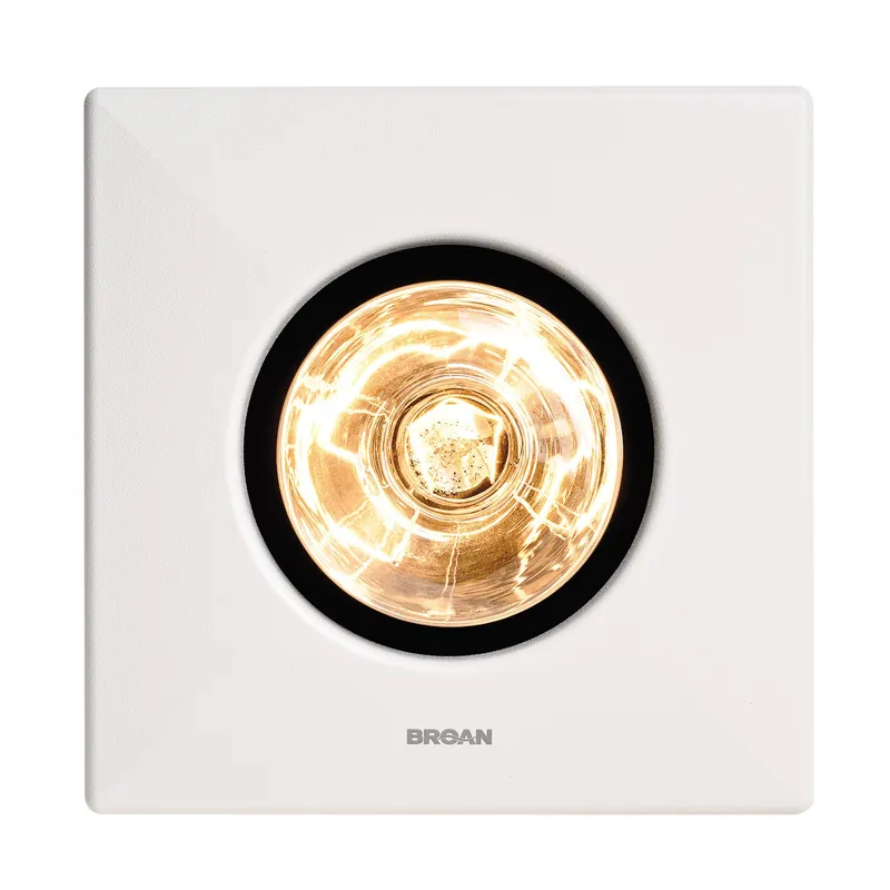 BROAN NUTONE 162 Heater/Ventilation Fan 70 CFM 250W BR40 Infrared Bulb
