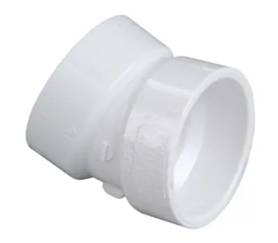 NIBCO 4808 1-1/2 in. PVC DWV 22-1/2-Degree Elbow