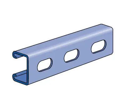 UNISTRUT P3300T20PG P-3300T PG 12GA CHANNEL 20 FT